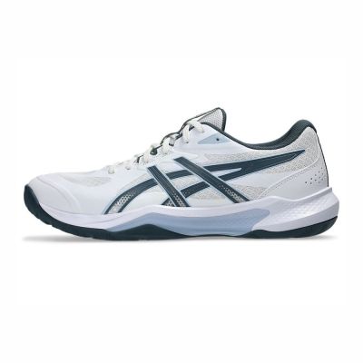 Asics 亞瑟士 GEL-Tactic 13 2E 1073A078-103 男 排球鞋 寬楦 包覆 回彈 白 藍