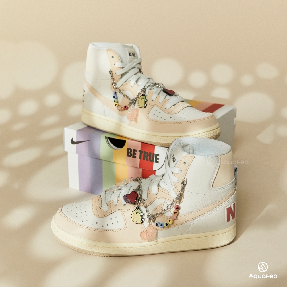 Nike Terminator High BE TRUE 男米白運動休閒穿搭高筒休閒鞋  display picture 3