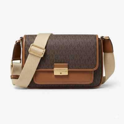 Michael Kors  BRADSHAW上掀式翻蓋肩背包35R5G2BM8B(深咖)