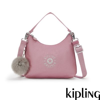 Kipling (網路獨家款)霧光粉輕巧兩用包-BEV