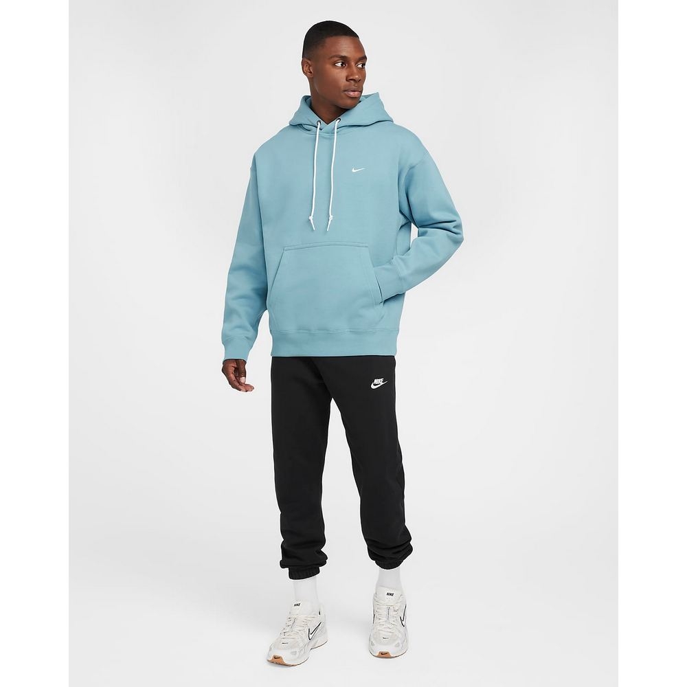 NIKE 耐吉男連帽上衣-藍色M NK SOLO SWSH FLC PO HOODIE