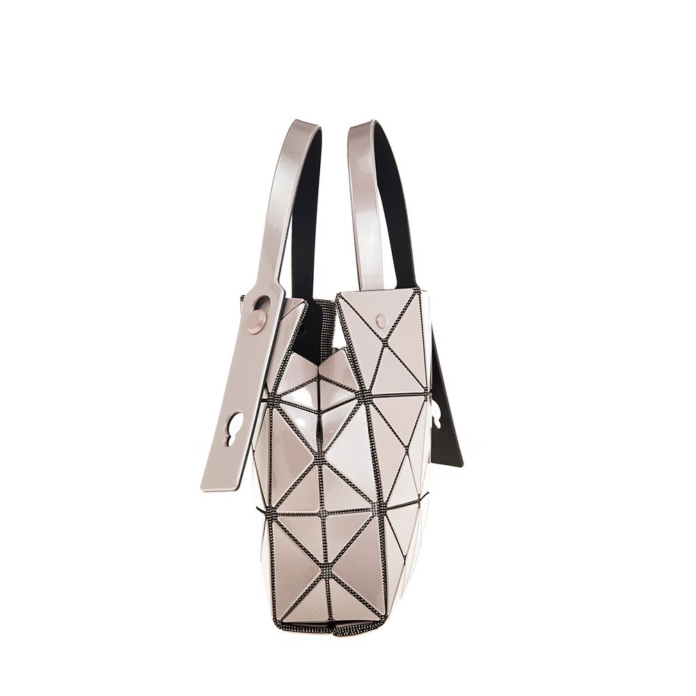 ISSEY MIYAKE 三宅一生BAOBAO 新款CARAT系列金屬材質3x3三角格手提包
