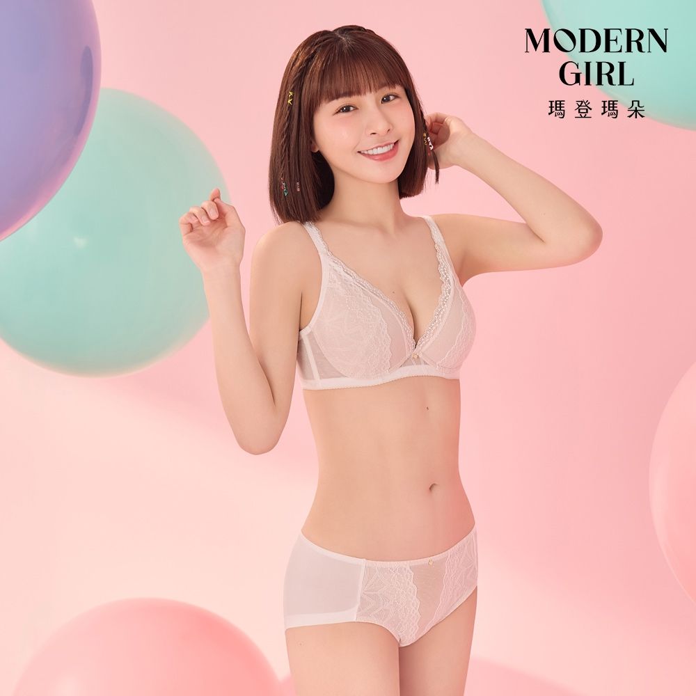 瑪登瑪朵 啵提 集中穩定低腰平口內褲 M-XL(牙白)