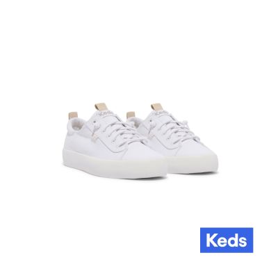 Keds KICKBACK 免綁帶帆布小白鞋 WF66041