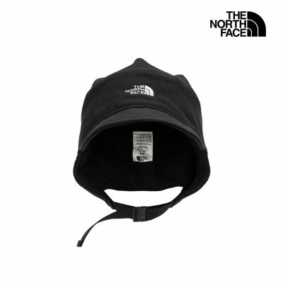 【The North Face 官方旗艦】北面男女款黑色抓絨護耳毛帽｜8K8CJK3