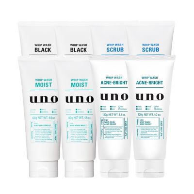 UNO 新炭洗顏/淨洗顏/潤洗顏/抗痘洗顏 130g/120g-任選8入組