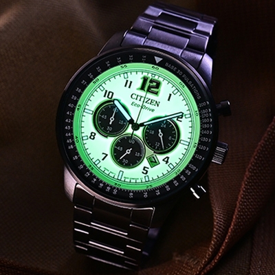 CITIZEN星辰 Chronograph系列 夜光型者 光動能計時腕錶 錶 手錶 送禮 44mm/CA4507-84X