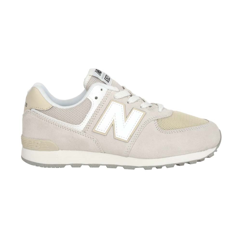 NEWBALANCE 男女大童休閒運動鞋-WIDE-574系列NB 寬楦GC574FOG 淺灰奶茶