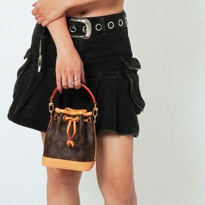 LOUIS VUITTON路易威登 Louis Vuitton LV路易威登 Nano Noe 二用水桶包(M81266-咖)