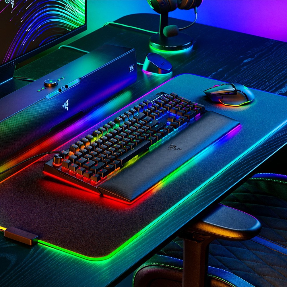 RAZER 雷蛇BLACKWIDOW V4 PRO 黑寡婦蜘蛛幻彩版V4 PRO 電競鍵盤中文-綠