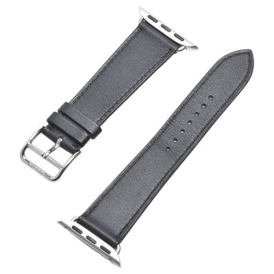 HERMES 經典Single Tour 42 mm Swift小牛皮單圈Apple Watch錶帶(黑色)
