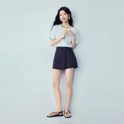 GIORDANO 女裝彈力棉中腰短褲裙【雙色任選】