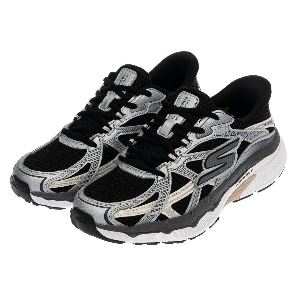 SKECHERS 女鞋 慢跑系列 慢跑鞋 瞬穿舒適科技 GO RUN ARCH FIT 2.0 - 129223BKGY