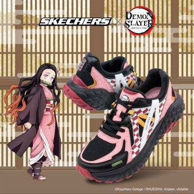 SKECHERS 女鞋 鬼滅之刃聯名款 休閒系列 休閒鞋 MONSTER EVO-DEMON SLAYER - 800036BKMT