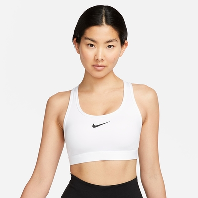 NIKE 運動內衣 女款 中度支撐 AS W NK SWSH MED SPT BRA 白 DX6822-100