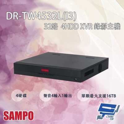 昌運 CHANG YUN 昌運監視器 SAMPO聲寶 DR-TW4532L(I3) 32路 五合一 人臉辨識 4HDD XVR 錄影主機