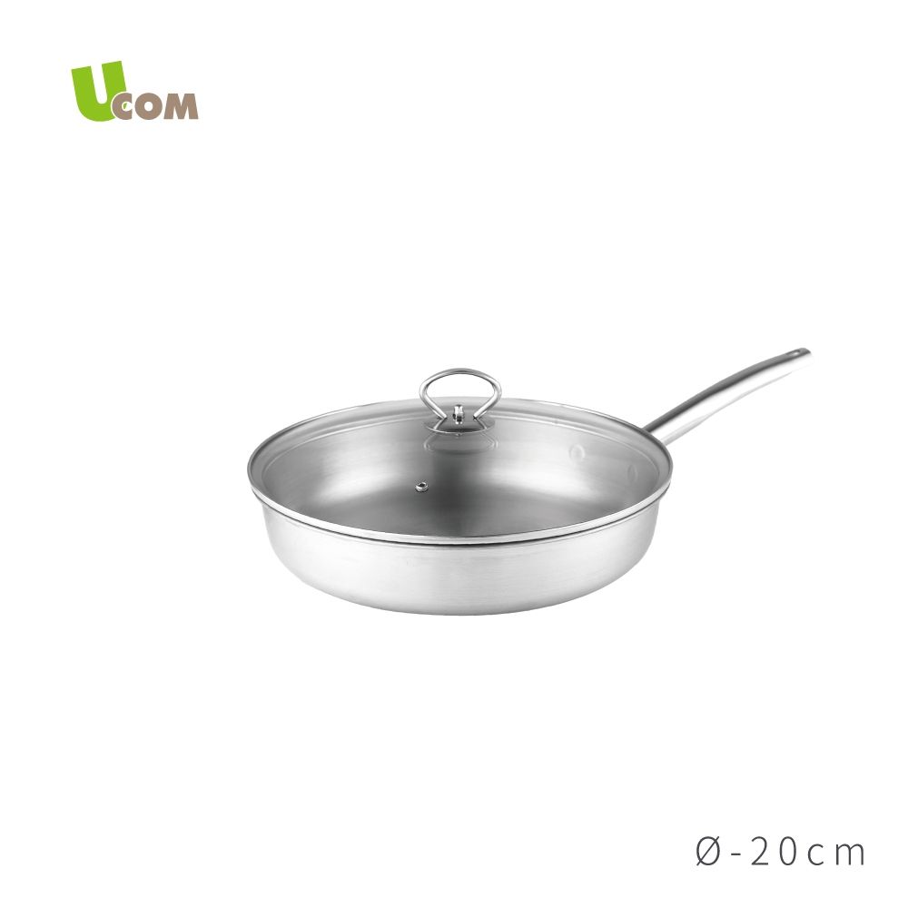 【UCOM 瑞康屋】鍋匠系列MT25台製複合金單柄平底鍋(20cm)