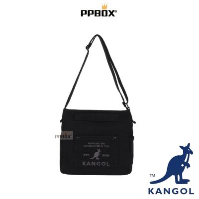 KANGOL 袋鼠 帆布口袋側背包 【66551707】 時尚 包包