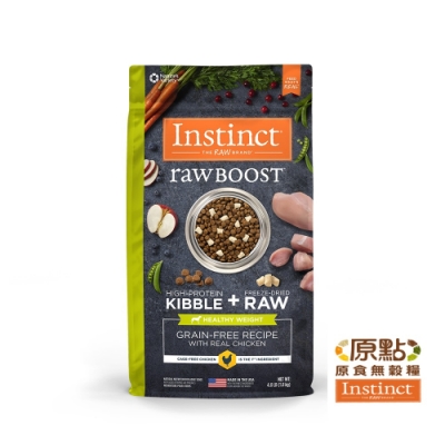 Instinct原點 健康體態低脂雞肉凍乾成犬配方4lb