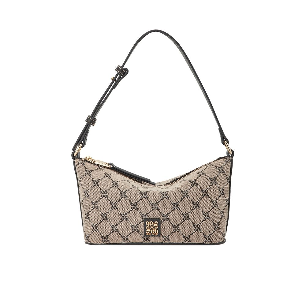 NINE WEST ANDERS 經典造型肩背包-LOGO黑(564572)