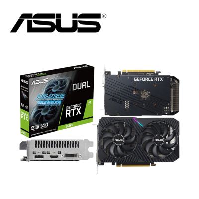 華碩 DUAL-RTX3050-8G-V2 顯示卡+華碩 雪原豹電競滑鼠墊