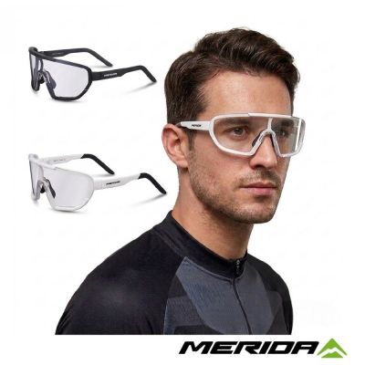 《MERIDA》美利達 自行車變色護目鏡 可換片/太陽眼鏡/墨鏡/抗UV/運動/戶外/單車/自行車