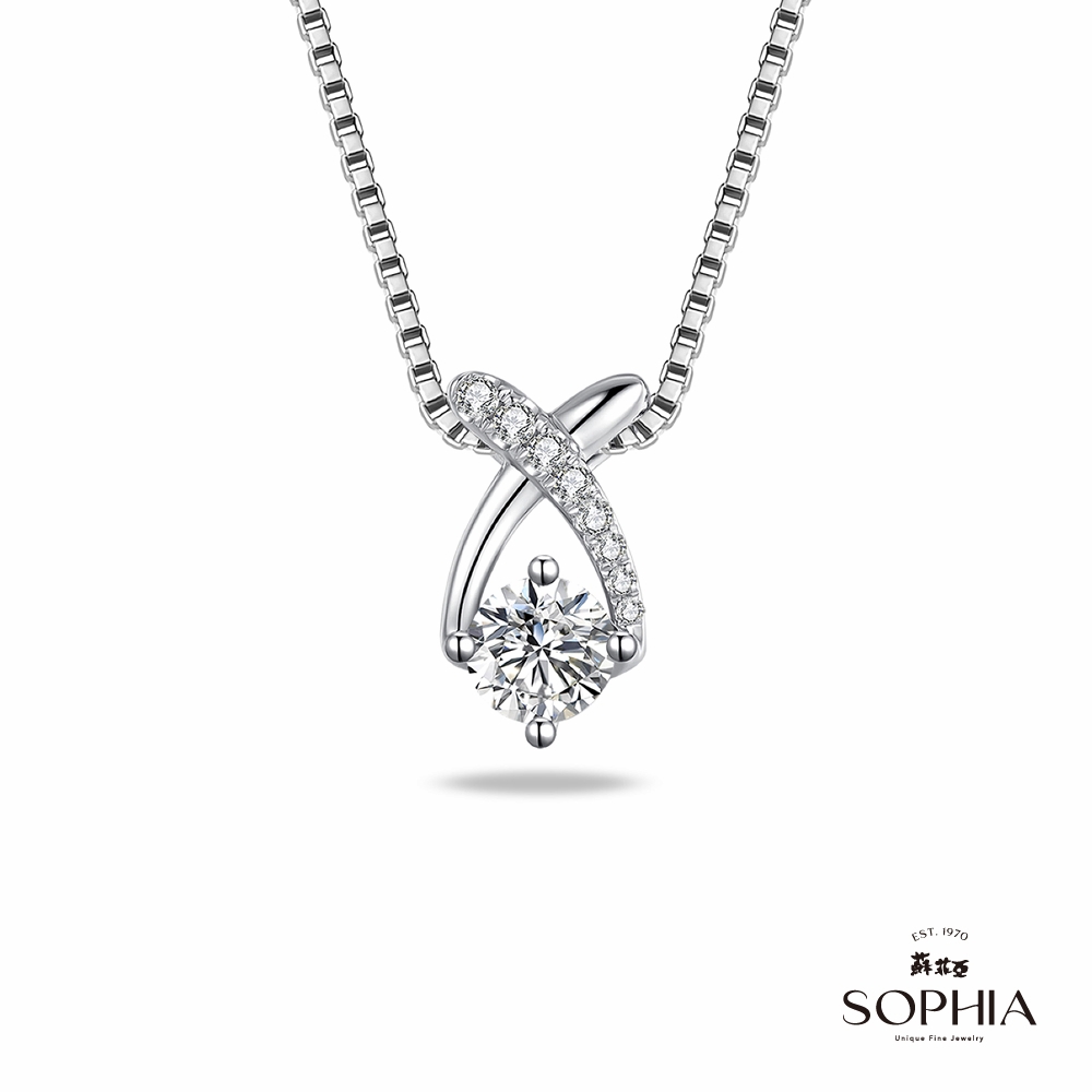 SOPHIA 蘇菲亞珠寶 - 知心 50分 F/VS2 18K金 鑽石項墜