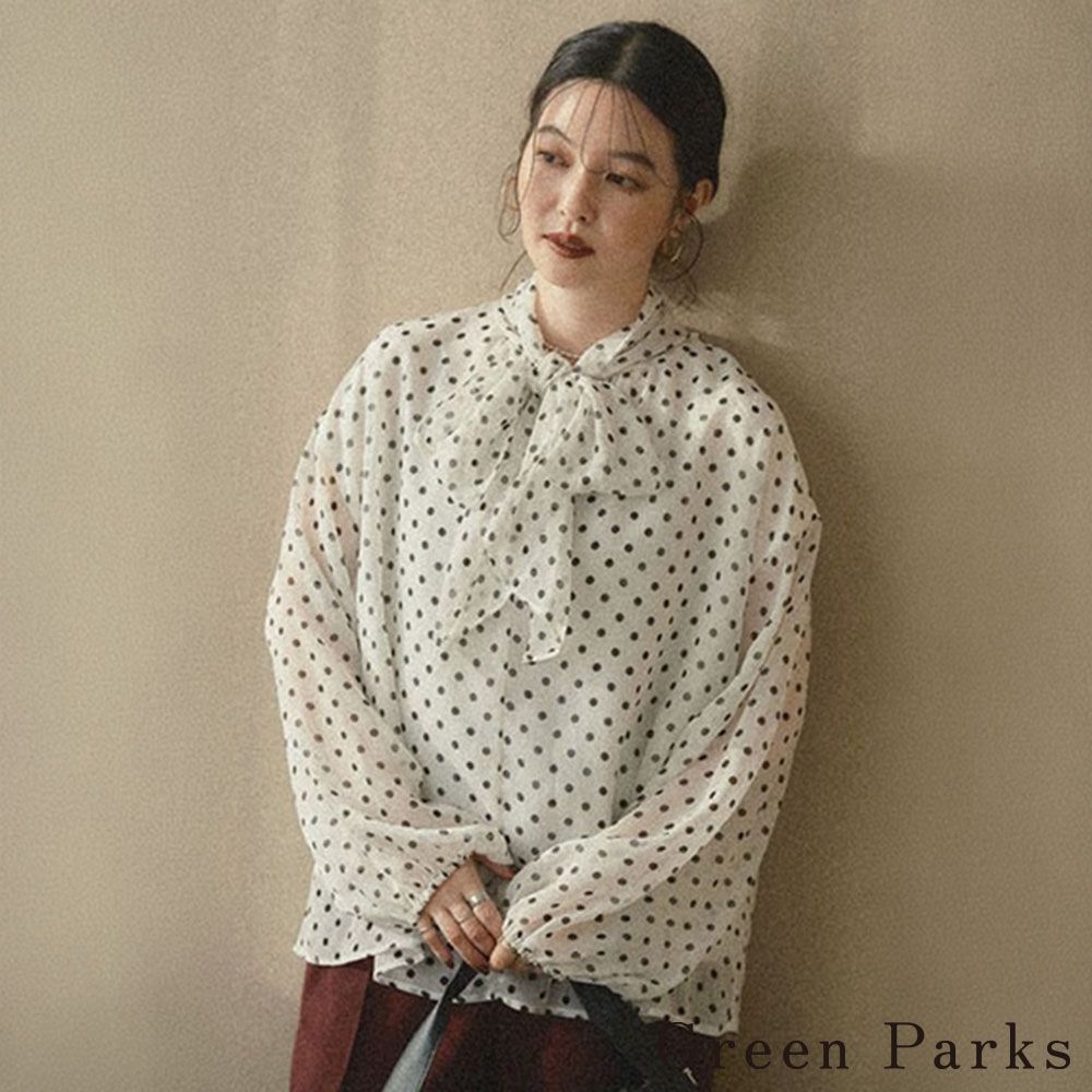 〔Green Parks〕2WAY綁帶蝴蝶結襯衫
