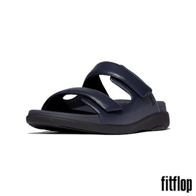 【FitFlop】F-MODE GO 可調式雙帶涼鞋-男(午夜藍)