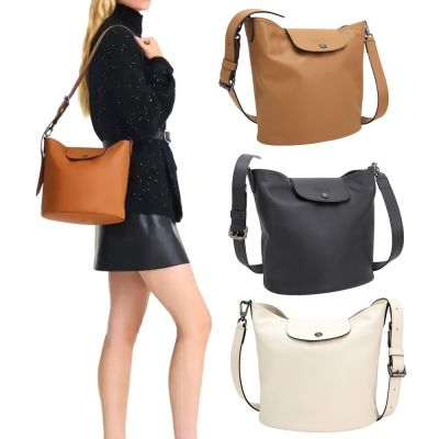 LONGCHAMP Le Pliage Xtra 奔馬烙印牛皮肩背水桶包-多色可選