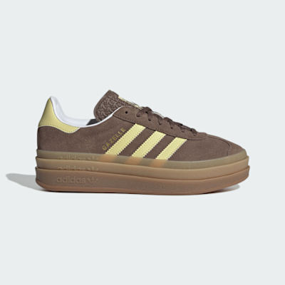 ADIDAS 愛迪達 ORIGINALS 厚底 舒適 經典 女 運動休閒鞋 - 咖啡黃 GAZELLE BOLD W - JI2697