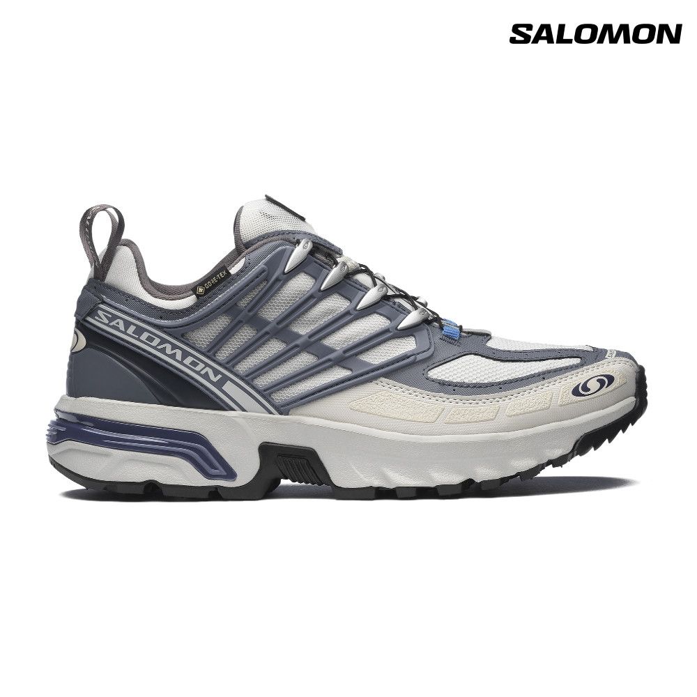 【Salomon索羅門】ACS PRO GORE-TEX 運動鞋 月球岩灰/色調灰/李子紫