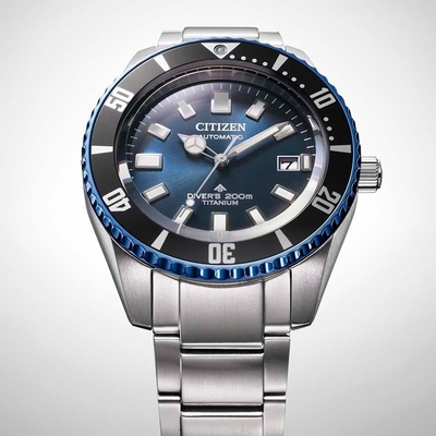 CITIZEN星辰 PROMASTER 35週年限定 超級鈦 機械潛水腕錶 NB6026-56L