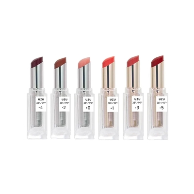 uzu by flowfushi lip 38 c UZU BY FLOWFUSHI 38℃/99℉ Lip Treatment +3℃ Vivid Coral Pink SPF20 PA++ JAPAN main image 1
