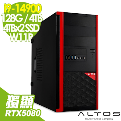 Acer 宏碁 Altos P150F8 水冷工作站 (i9-14900/128G/4TB+4TBx2 SSD/RTX5080-16G/1200W/WIFI7/W11P)