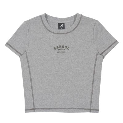 KANGOL 女合身壓線圖T 6522100310