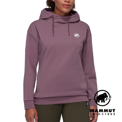 【Mammut長毛象】Mammut ML Hoody W Original 機能休閒長袖帽T 女款 波動紫 #1014-05330