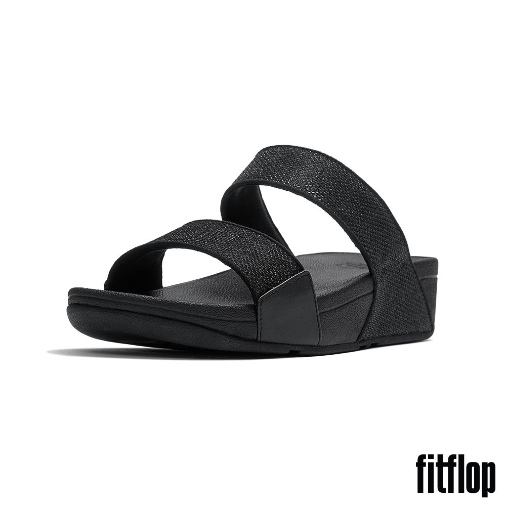 【FitFlop】LULU 閃亮網布涼鞋-女(多色) (C-黑色)