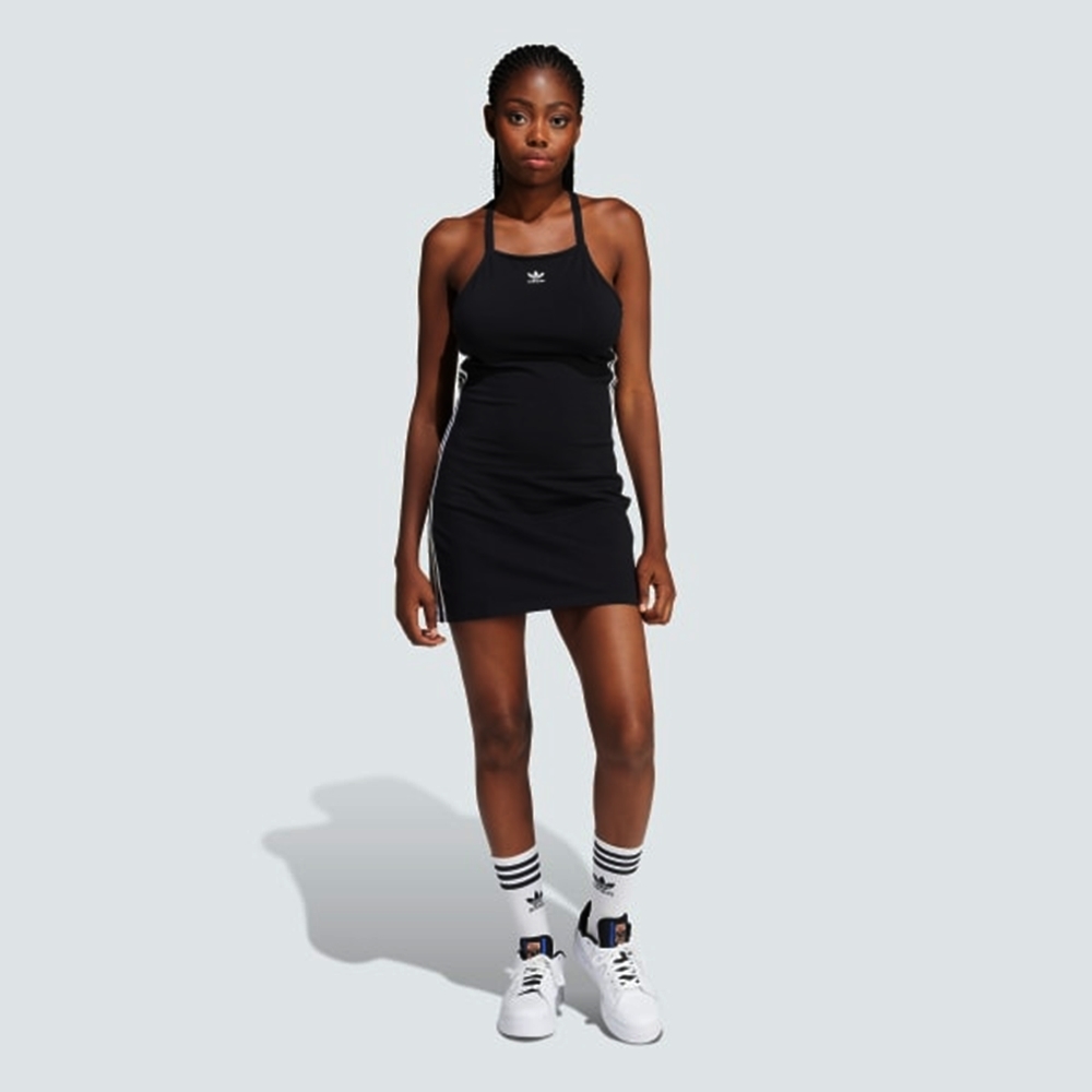 ADIDAS ORIGINALS 3 S DRESS MINI 三葉草女長裙-黑-IU2426 | adidas