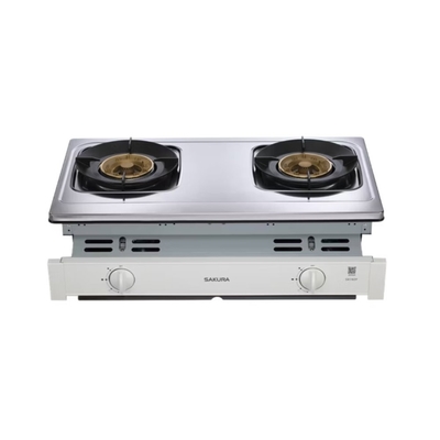 SAKURA櫻花牌 (全省安裝)櫻花雙口聚熱焱嵌入爐G6160Y瓦斯爐LPG桶裝瓦斯G-6160YL