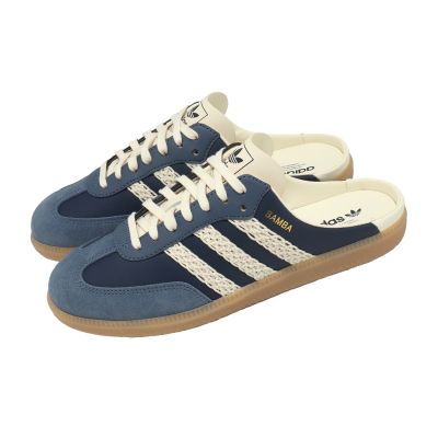 adidas 愛迪達 懶人鞋 Samba OG Mule W 女鞋 穆勒鞋 藍 德訓鞋 膠底 休閒鞋 HP5053
