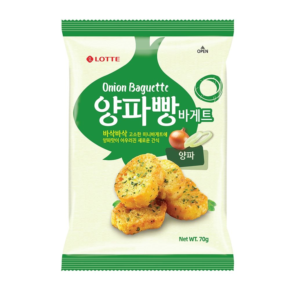Lotte樂天 法棍麵包餅-洋蔥味(70g)