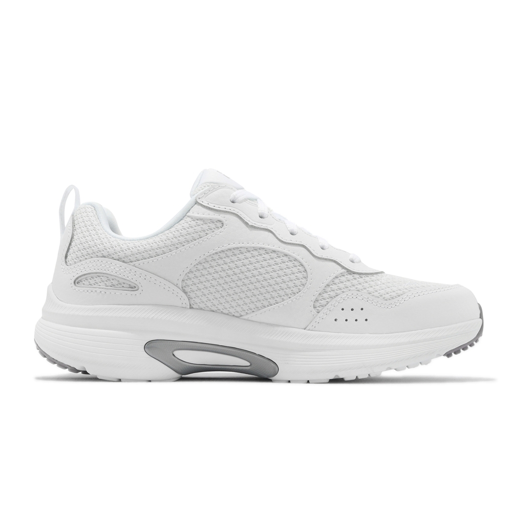 Skechers 慢跑鞋Go Run Arch Fit-Easy Road 女鞋白銀老爹鞋運動鞋小白