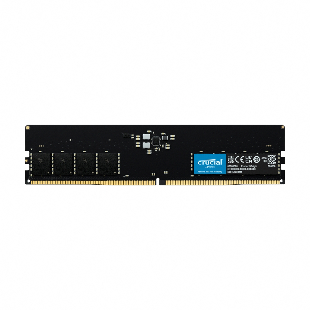 美光Micron Crucial DDR5 5600/16G RAM 內建PMIC電源管理晶片原生顆粒
