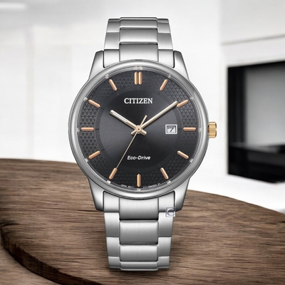 CITIZEN 星辰 Eco-Drive 光動能簡約商務腕錶 男錶 手錶 聖誕節 禮物-BM6977-70E/40mm