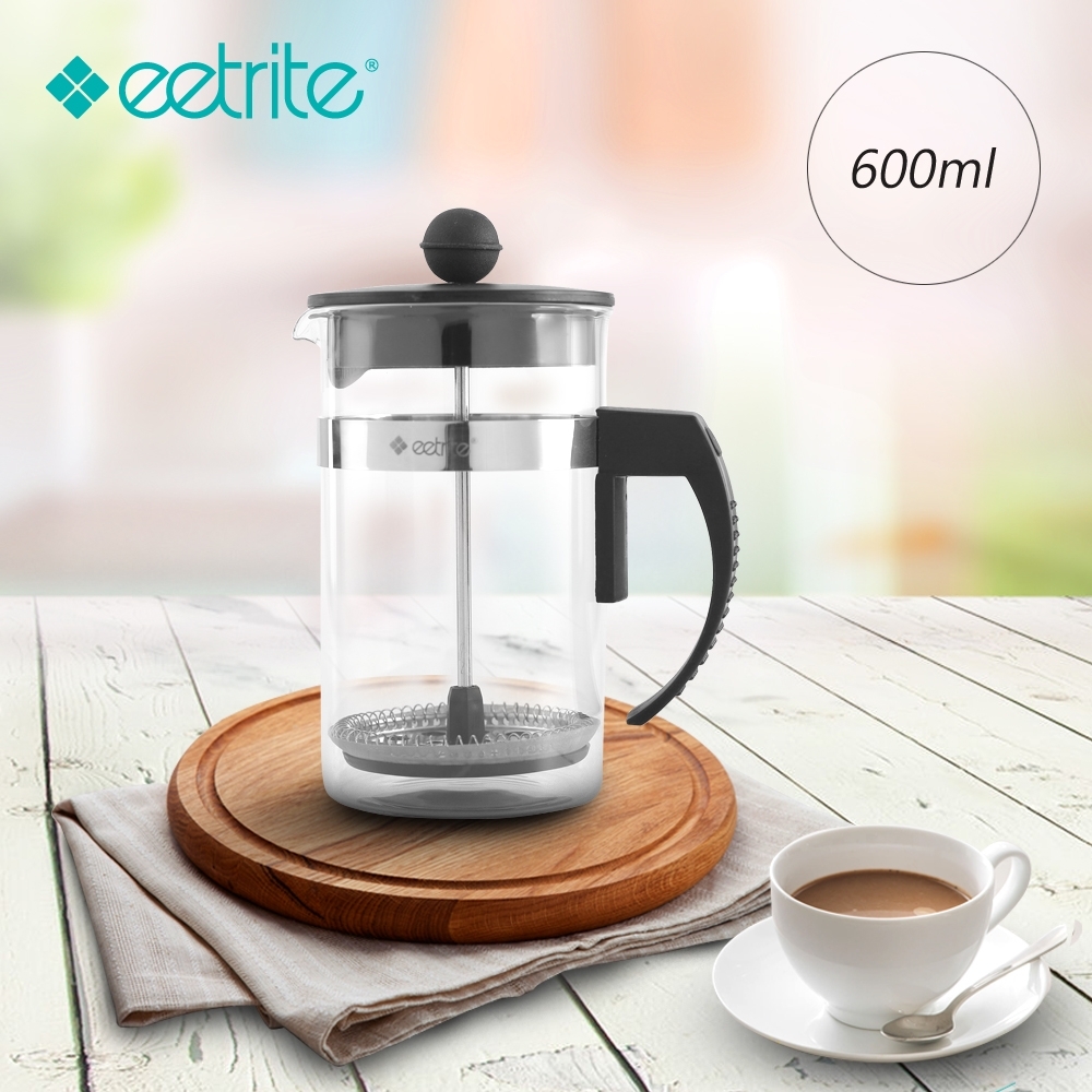 Eetrite伊萃特法式簡約濾壓壺-黑(600ml) | 手沖壺| Yahoo購物中心
