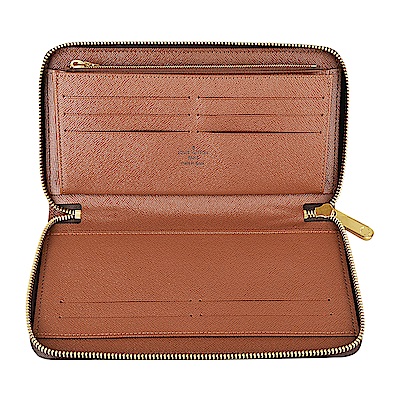 LV M62581經典ZIPPY ORGANIZER花紋MONOGRAM拉鍊長夾(咖啡) | LV路易威 