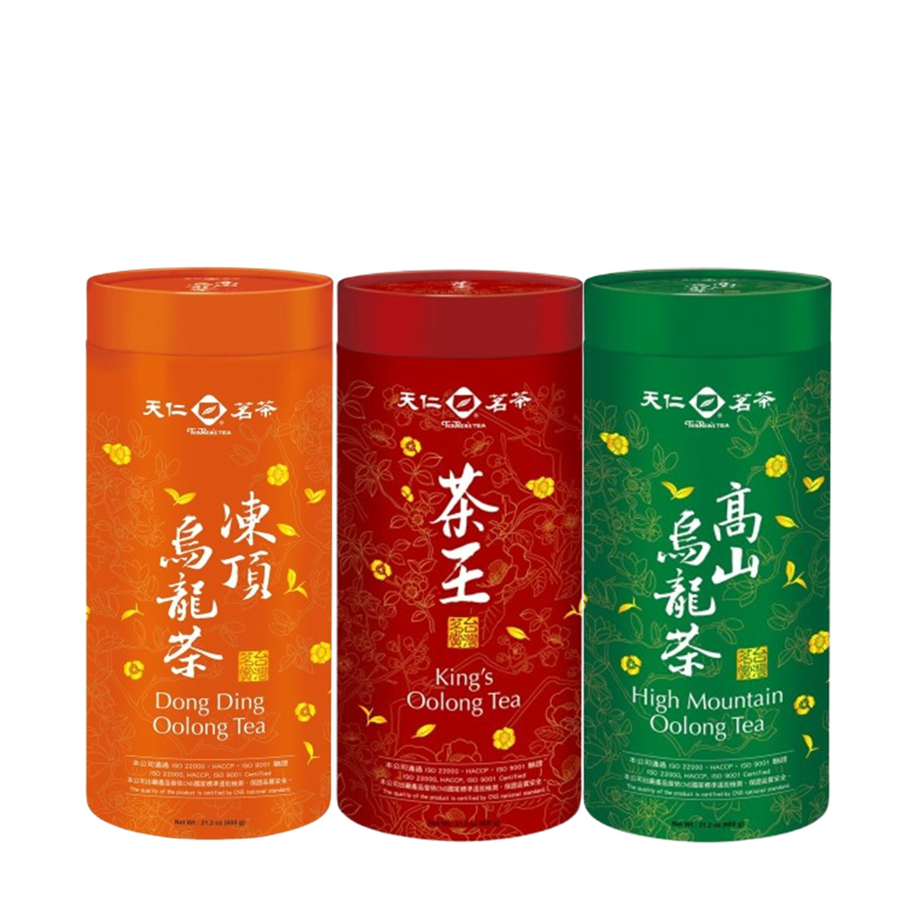 天仁茗茶台灣茗賞-凍頂烏龍茶/高山烏龍茶/茶王烏龍茶茶葉600g 任選