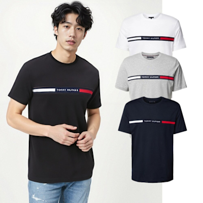 Tommy Hilfiger 經典LOGO 刺繡貼布款 圓領短袖 短袖(多色可選)