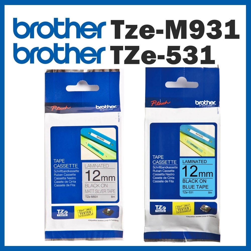 Brother TZe-M931+TZe-531( 12mm 標籤帶)